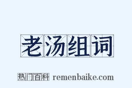 老汤组词是什么意思的图片